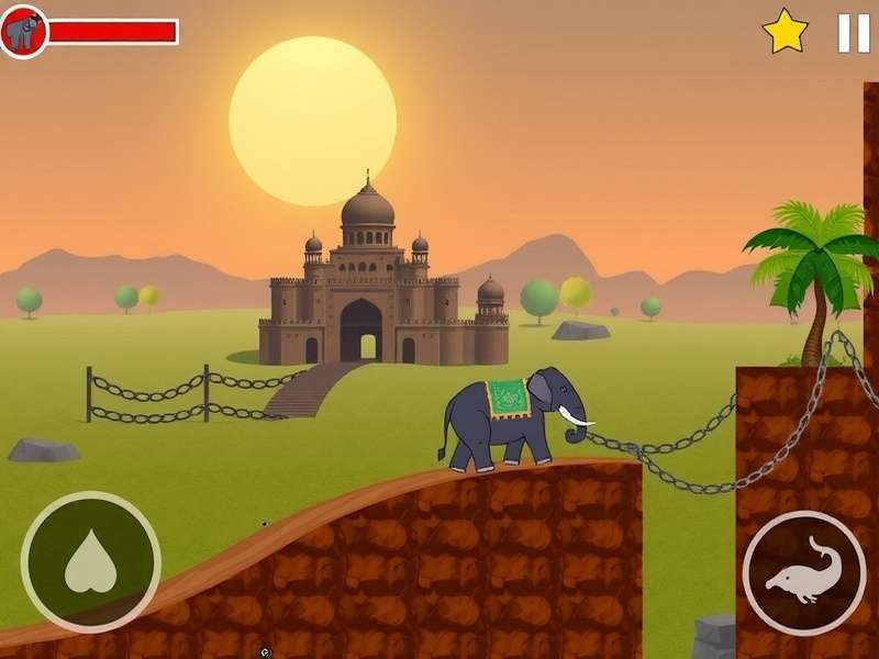 Amber Fort Elephant Trek gameplay screenshot